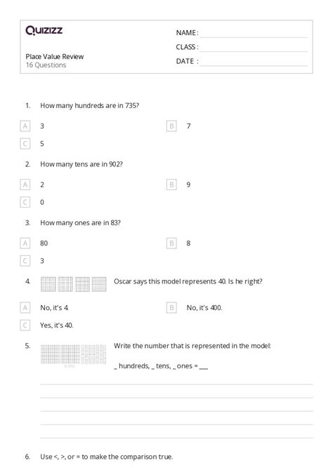 50+ Decimal Place Value worksheets for 2nd Grade on Quizizz | Free ...