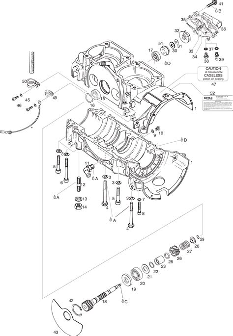 582 Ul Mod 99 Crankcase Rotary Valve Drive And Water Pump 582ul 2 Stroke Parts 447 503 582