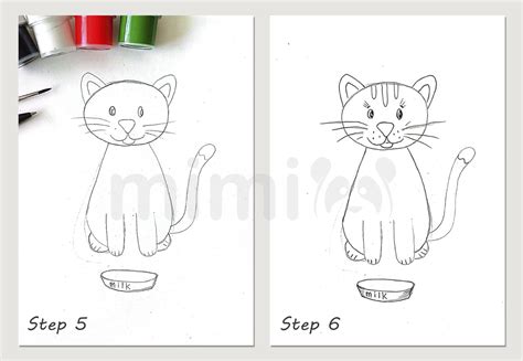 Cat Drawing: Step-by-Step Tutorial | Mimi Panda