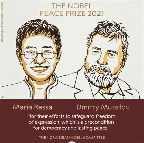 2 Journalists Win Nobel Peace Prize 2021 for Freedom of Expression