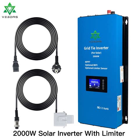 2000w Microinverter Mppt On Grid Tie Inverter Micro Solar Converter Regulator With Limiter