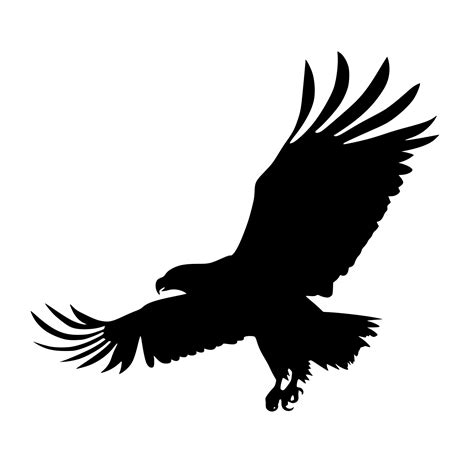 Bald Eagle Silhouette SVG/PNG/DXF File for Cricut, Silhouette, Laser ...