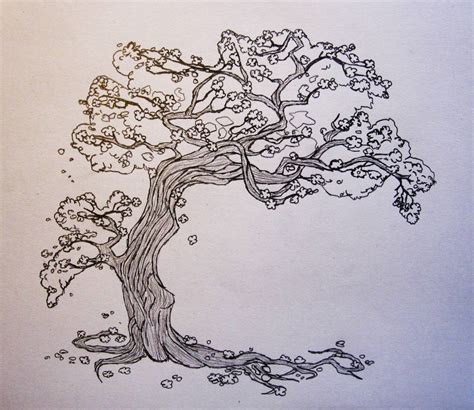 Cherry Tree Sketch by gonzagator on DeviantArt