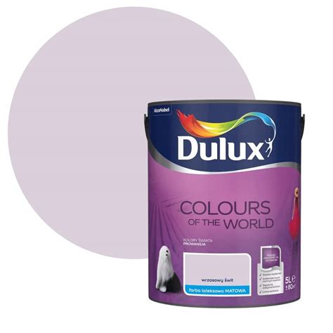 DULUX KOLORY ŚWIATA FARBA LATEKSOWA ŚCIENNA Wrzosowy Świt 5L 5163672