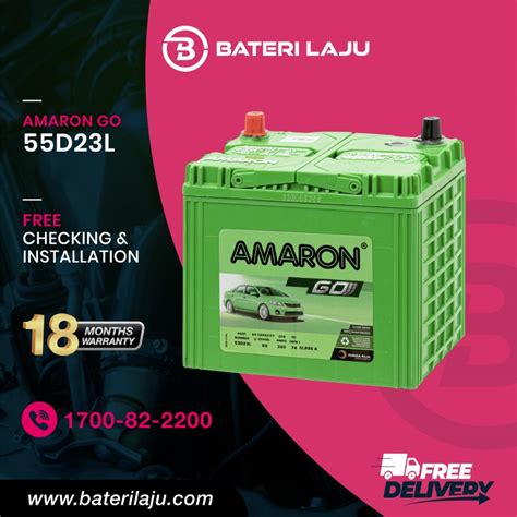 D L Amaron Go Car Battery Proton Exora Preve Inspira Toyota