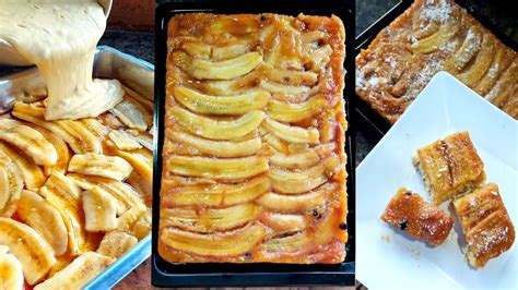 Está torta fica tão Deliciosa e é tão fácil de fazer Torta de Banana