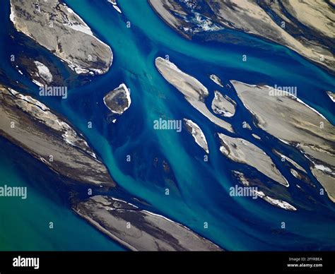 Aerial view of thjorsa river hi-res stock photography and images - Alamy