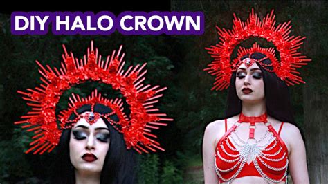 Diy Ziptie Red Halo Crown 👑 Youtube