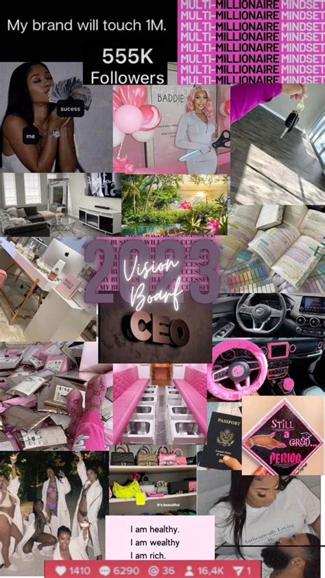 Vision Board Dream Life 2023 Goals It Girl Vision Board Dream Girl