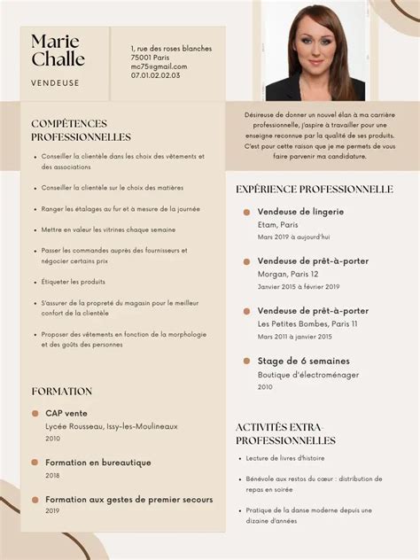 Réussir son CV de vendeur vendeuse avec exemple complet