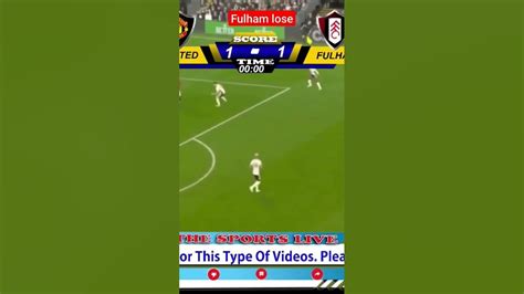 Manchester United Vs Fulham Goals Premierleague 2 1 Youtube