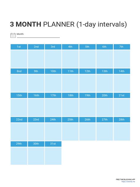 3 Monthly Planner PDF | PDF