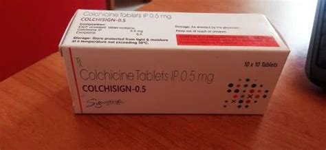 Colchicine 0 5mg Tablets At Rs 35 Stripe Zycolchin Tablet In Nagpur