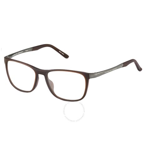 Porsche Design Mens Brown Square Eyeglass Frames 8329 B 54 4046901675998 Eyeglasses Jomashop