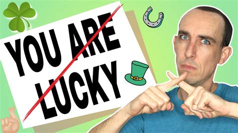 Dont Say You Are Lucky 🍀 🇮🇪 Expand Your English Vocabulary Youtube