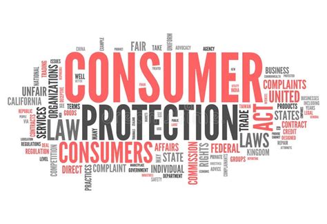 Word Cloud Consumer Protection Stock Illustration Illustration Of