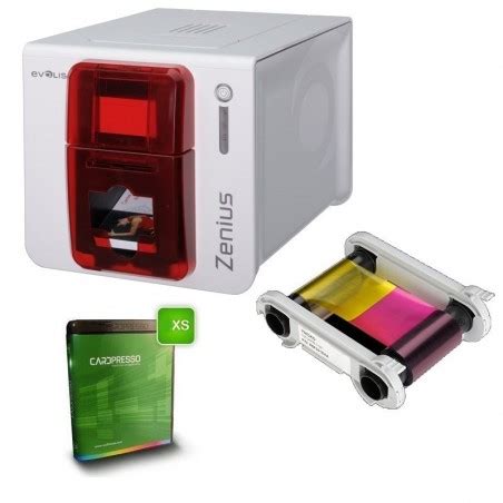 Kit Bundle Evolis Zenius Imprimante Cartes Plastique Badge