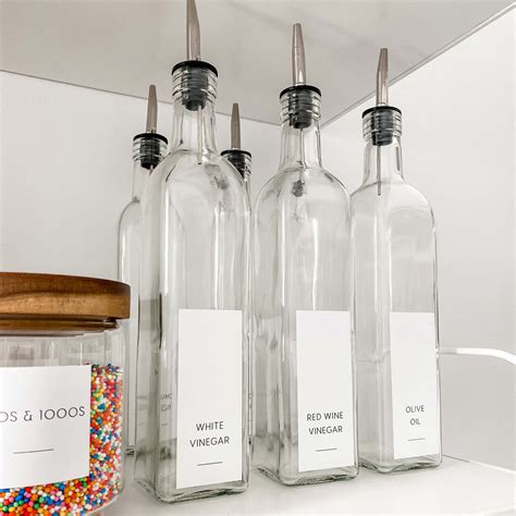 Oil Bottle Labels - Various Design Options | Pretty Pantry - The Pretty ...