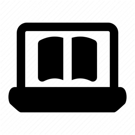 Laptop Computer Book Internet Education Icon Download On Iconfinder