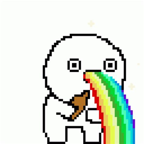 Rainbow Puke Sticker Rainbow Puke Magical Discover Share GIFs