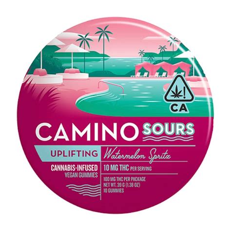 Sour Watermelon Spritz Uplifting Camino Gummies 20 Pack 44 Off