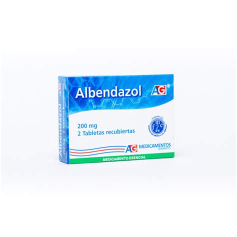 Albendazol AG 200 Mg Caja X 2 Tabletas