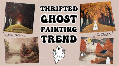 Trying The Viral Thrifted Ghost Painting Trend Giving A Thrift Store