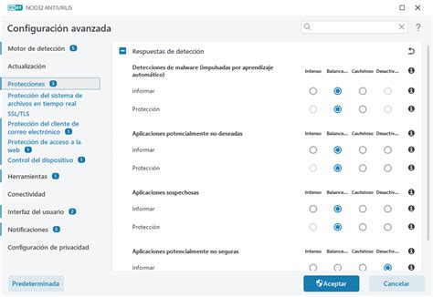 Configuración avanzada ESET NOD32 Antivirus Ayuda en línea de ESET