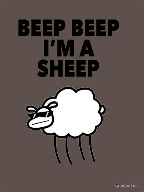 "Beep Beep I'm a Sheep Meme Funny Tomska Tee Shirt" T-shirt by ...