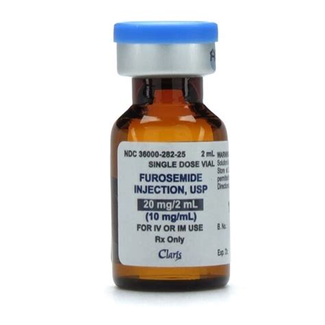 Furosemide Injection 10 Mgml Single Dose Vial 2ml Mcguff