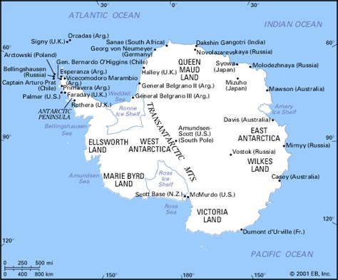 Antarctic Region Map