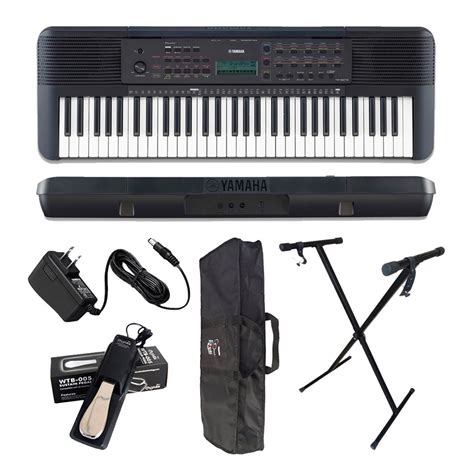 Teclado Yamaha Psr E Pedal Suporte X Capa Fonte Psr E No