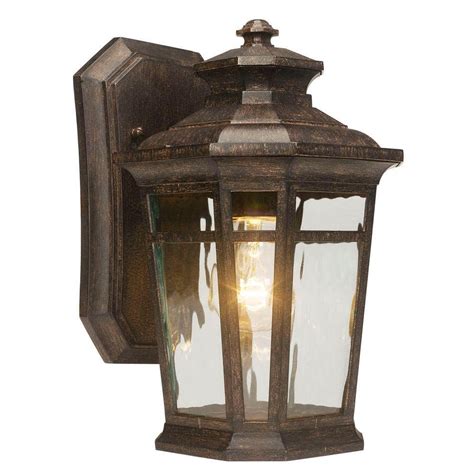 Home Decorators Collection Waterton 1 Light Dark Ridge Bronze Outdoor Wall Lantern 23122 The