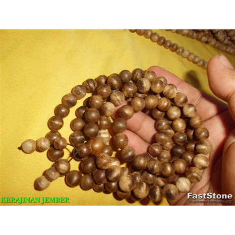 Jual Japamala Kalung Tasbih Buddha Kayu GAHARU Aquilaria Filiria Papua