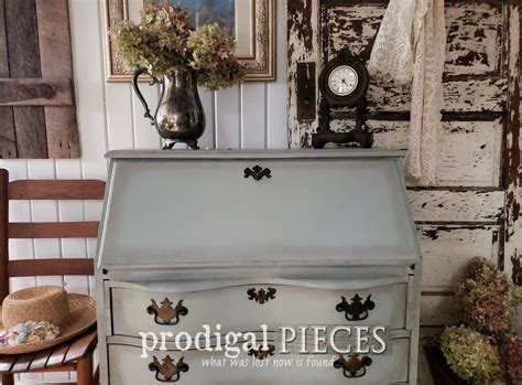 Vintage Secretary Desk With Updated Look Prodigal Pieces Atelier Yuwa