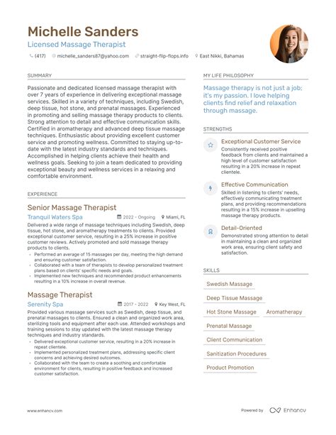 3 Successful Licensed Massage Therapist Resume Examples And Writing