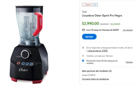 Licuadora Oster Xpert Pro Motor Hp Por En Walmart