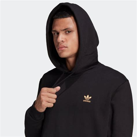 Mens Adidas Trefoil Hoodie Black Gp0932 Chicago City Sports