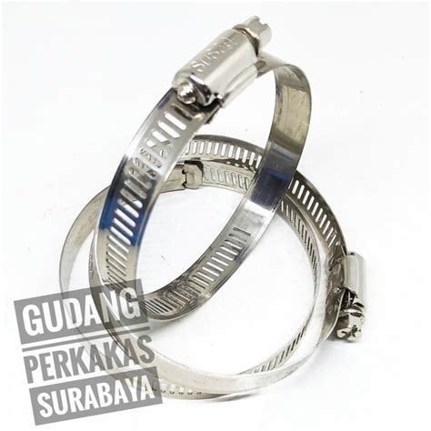 Jual Klem Selang 3 Inch Stainless Hose Clamp Selang Gas Klem Slang