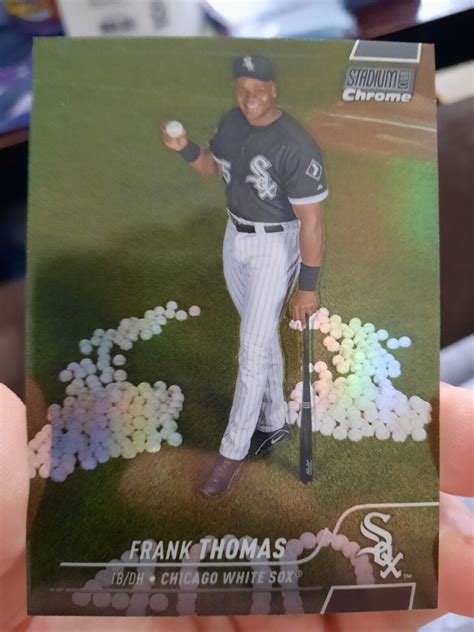 2022 Topps Stadium Club Frank Thomas 48 Chrome Refractor WHITE SOX