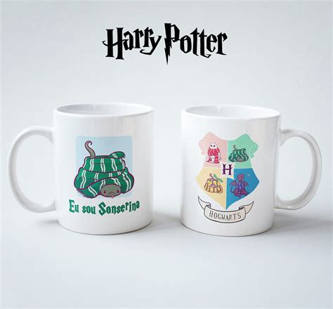 Caneca Harry Potter Casa Sonserina Personalizada Elo