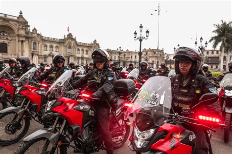 Polic A Nacional Recibe Motos De La Municipalidad De Lima