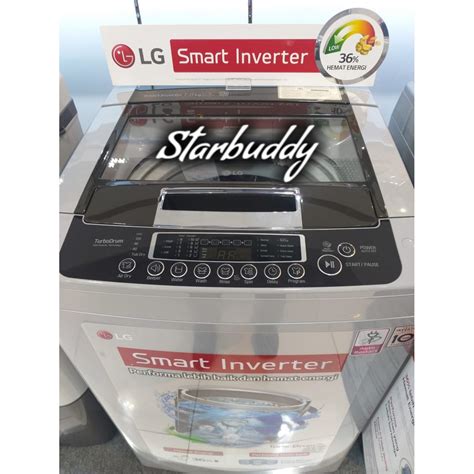 Mesin Cuci Lg T2313vspm Top Loading 13kg Smart Inverter Jadetabek