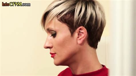 CFNM Busty Tattooed MILF Jerks Hard Dude Cock In Toilet