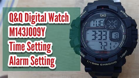 How To Setting Time And Alarm Q Q M143J009Y Digital Watch Watch Repair