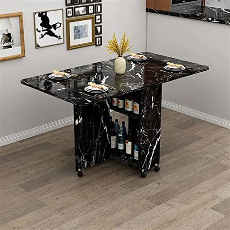 Buy Zed Folding Dining Table Versatile Dinner Table With Wheels And