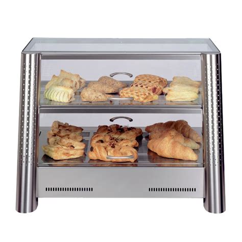 Vitrine Chauffante Niveaux V N Inox