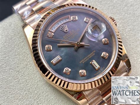 Replica Rolex Day Date 118235 36mm 1 1 Best Edition Gm Factory Mother Of Pearl Dial Swiss