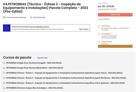 Petrobras P S Edital T Cnico Nfase Inspe O De Equipamento