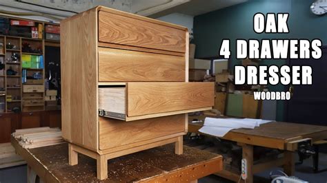 목공 오크 4단 서랍장 만들기making A Oak 4 Drawers Dresser Youtube